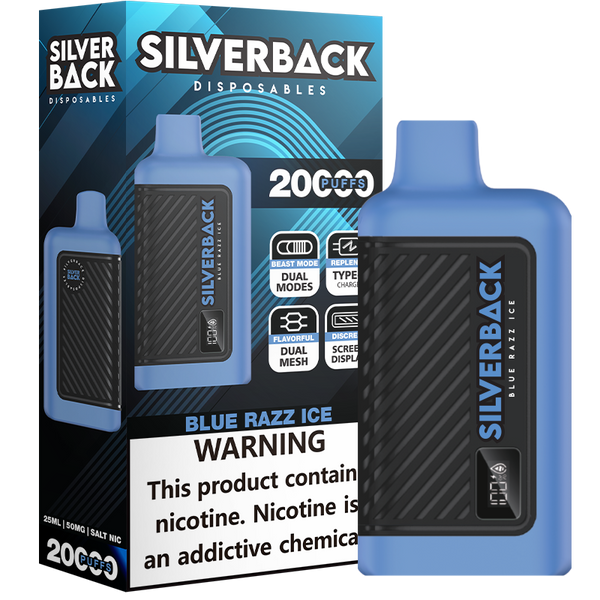 Silverback Disposables - Blue Razz Ice